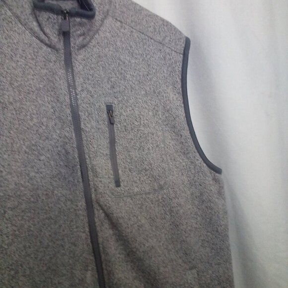 Chaps Vest XL Men Sleeveless Full Zip Pockets Gray - Picture 11 of 16